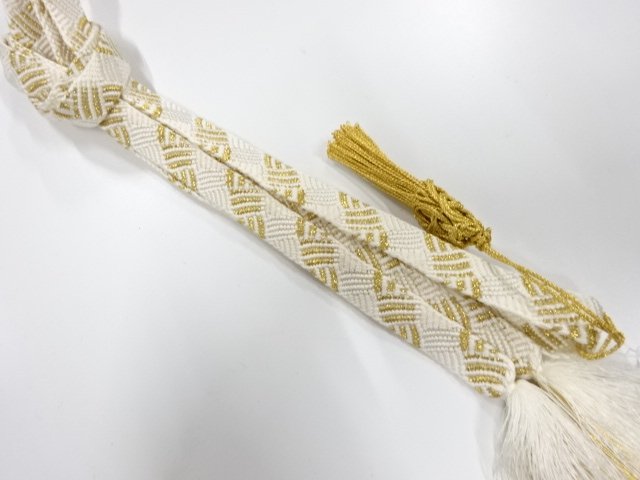 JAPANESE KIMONO / HAND-TIED OBIJIME